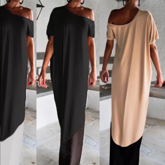 BRAND NEW CREAM & BLACK CLASSY MAXI 💜💜💜💜💜💜💜 - Picture 3 of 5